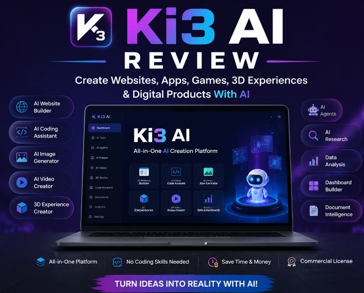 Ki3 AI Review Create Websites, Apps & Digital Products With AI